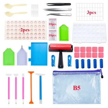 

65PCS/set 5D DIY diamond painting tools diamond painting accessories embroidery full set kits to christmas decoration for home