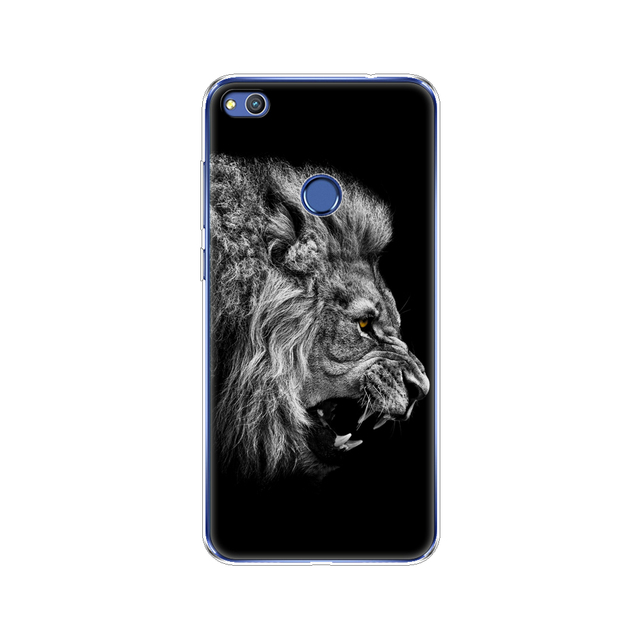 phone case for huawei honor 8 lite soft tpu silicon back cover 360 full for honor 8 liteprotective printing clear coque