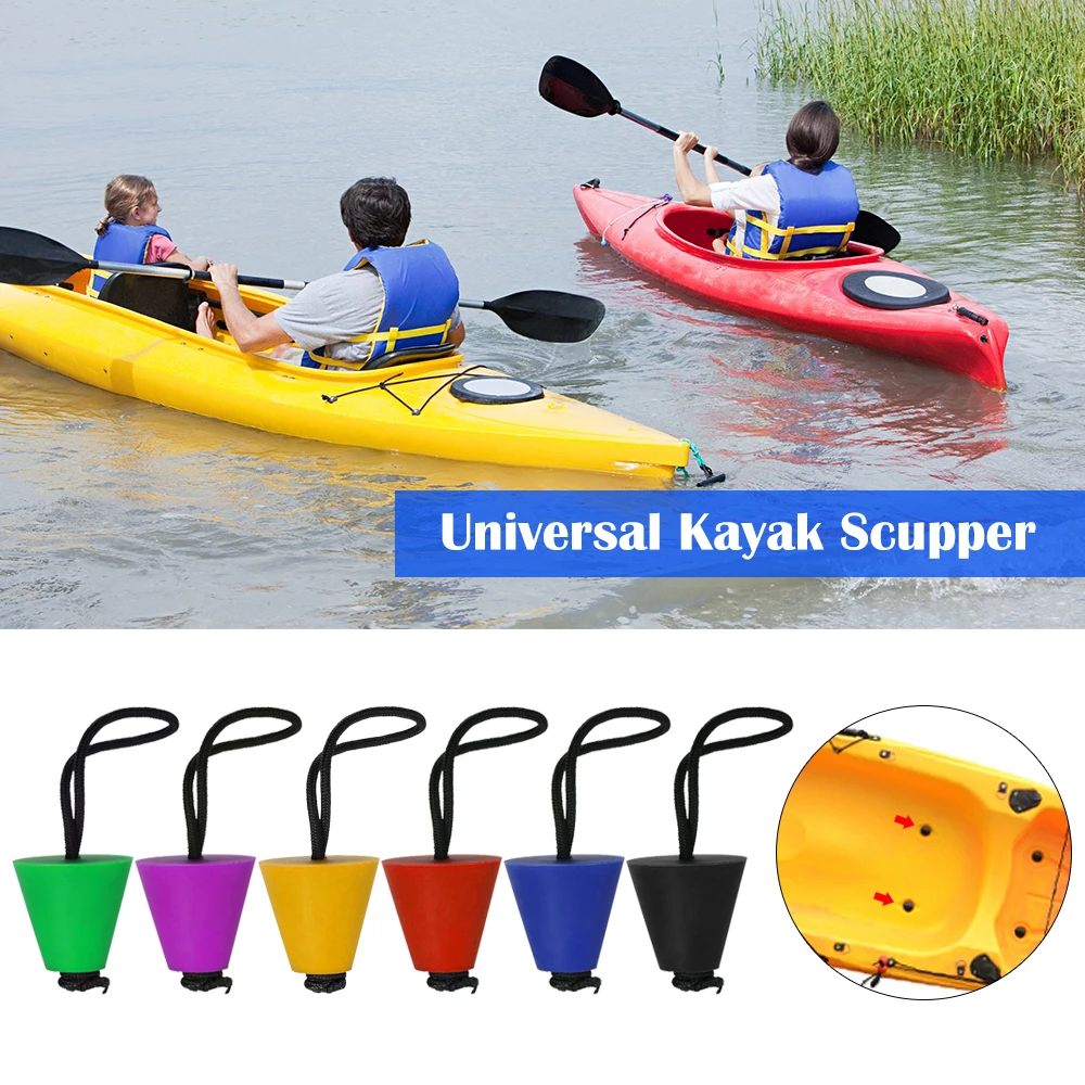 6 Pcs/Set Best Universal Kayak Scupper Plugs