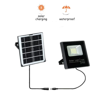 

LED Solar Power Lamp Solar Garden Lights Outdoor Waterproof Energy Saving Wall Yard Lamps floodlihgt spotlight seperable panel i