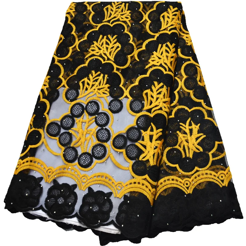 Модные африканские Fucshia сетчатые ткани высокого качества нигерийские кружевные ткани с камнями швейцарская вуаль кружева в швейцарском стиле F2759