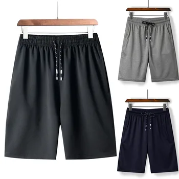 

Shorts Men шорты Summer Fashion Casual Plus Size Breathable Solid Thin Fast-drying Beach Trousers Casual Sports Short Free Ship