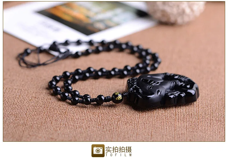 Manufacturers Direct Selling Natural Obsidian Auspicious Three Money Lucky Good Luck Elephant Men And Women-Pendant the Year of
