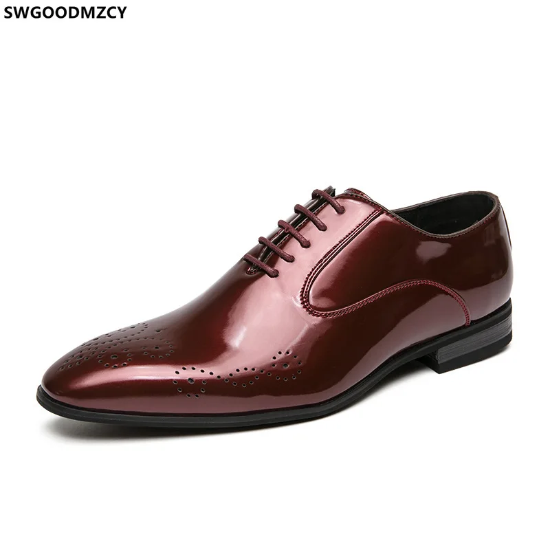 

Italian Patent Leather Shoes for Men Formal Oxford Dress Shoes Men 2022 Formal Fashion Shoes Gents Sapatos Social Masculino