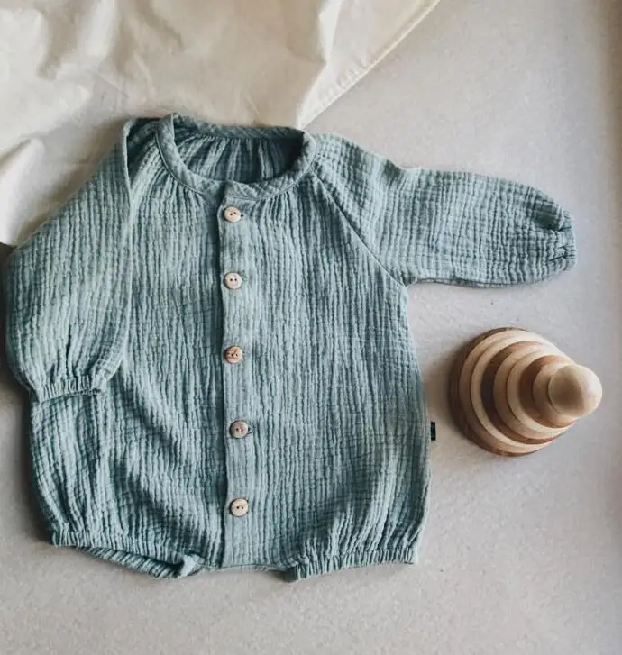 

2019 Ins European&America Toddler Infant Kids Girls Boys Rompers Fashion Linen Clothings