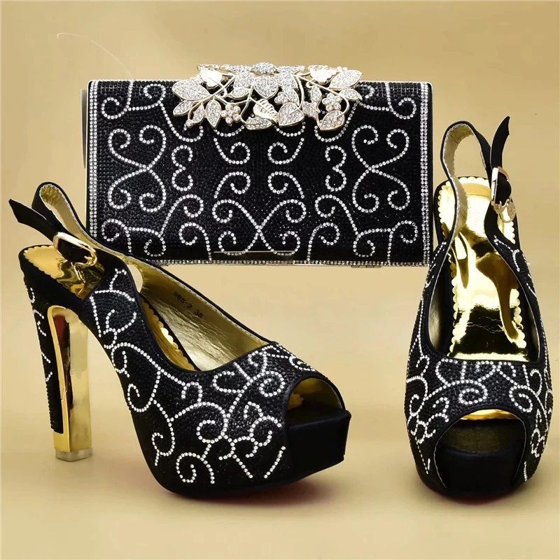 Модный комплект из обуви и сумки в африканском стиле; итальянская обувь на каблуке с сумочкой в комплекте; Высококачественная женская свадебная обувь и сумка для вечеринок