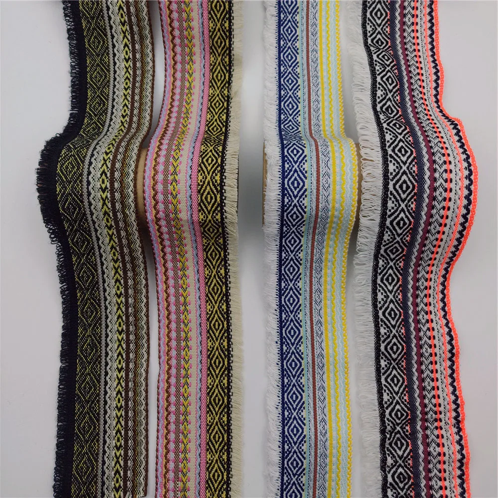 Cotton Fringe Lace 5cm Width DIY Clothing Decoration Material Cord Lace Fabric Webbing Tassel Trim