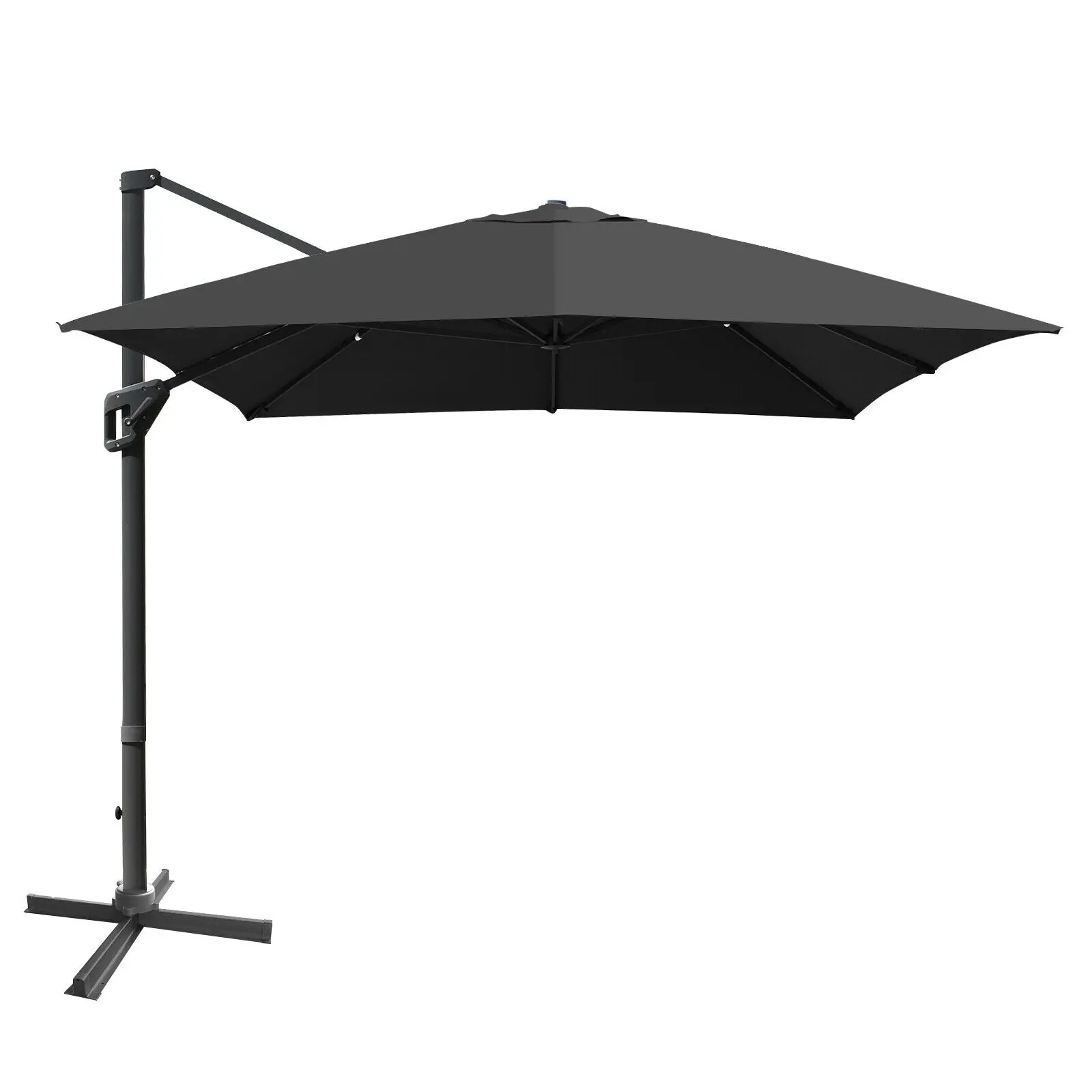 patio furniture 10'x13' Patio Offset Cantilever Umbrella Aluminum 360° Rotation Tilt  NP10192 Outdoor Furniture Outdoor Furniture