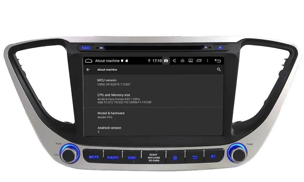Klyde ips 4G Android 9,0 Восьмиядерный 4 Гб ОЗУ 64 Гб ПЗУ DSP BT автомобильный DVD мультимедийный плеер стерео для hyundai Verna Solaris