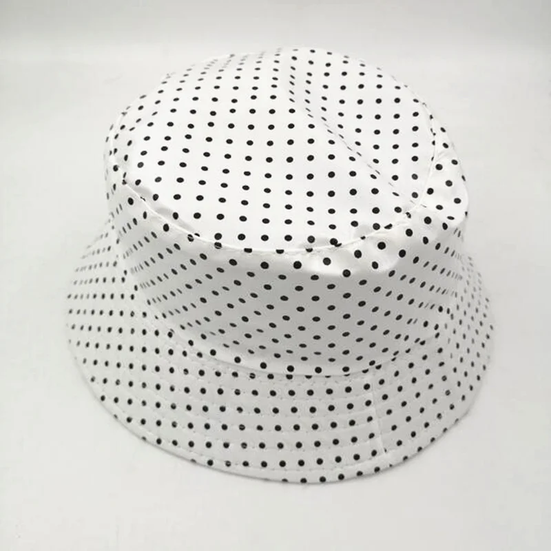 White Новинка, двусторонняя Водонепроницаемая корзина, шапка для женщин, непромокаемая шляпа, рыболовные шапочки в горошек, шапка с двумя боковыми шапками, Женская H3 - Цвет: White