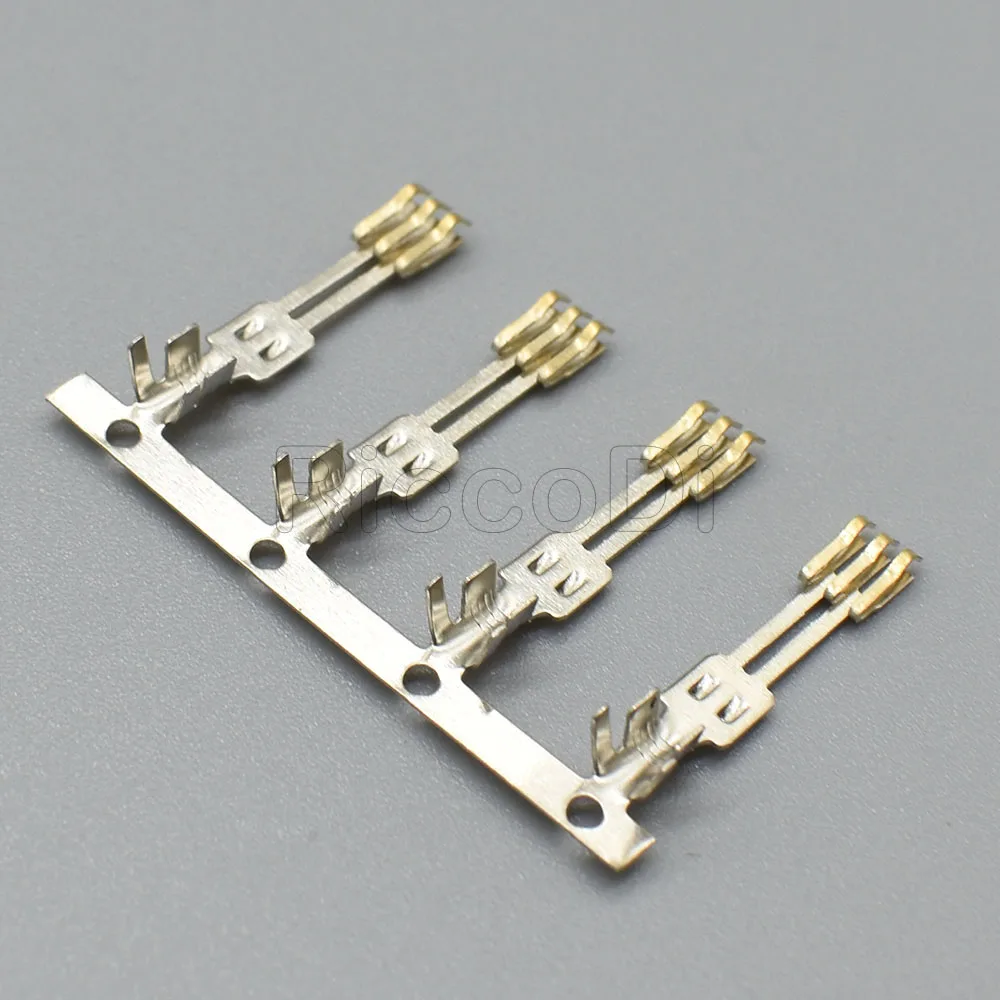 100-500Pcs 4Pin 전원 커넥터 L6.2 63080 SATA 주석 도금 남성 여성 와이어-와이어 터미널 핀