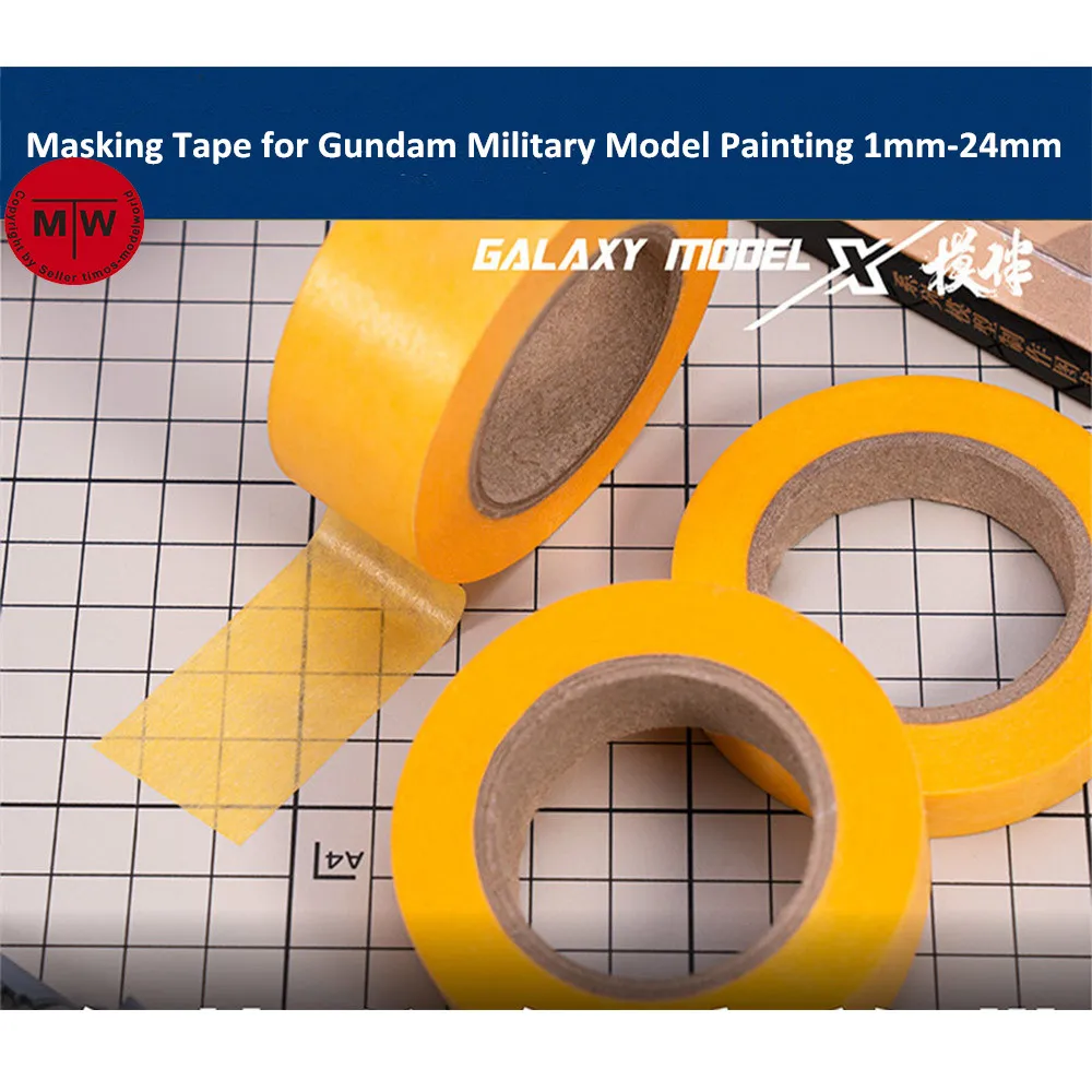 Galaxy Tools Masking Tape for Gundam Military Model Painting 1mm-24mm can choose 18 meters/roll