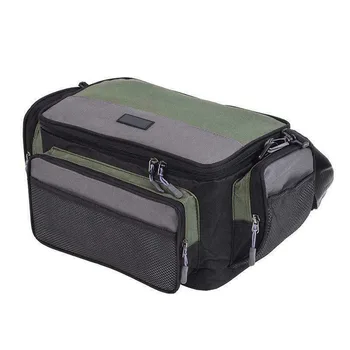 

Oxford Holdall Outdoor Reel Rod Large Capacity Shoulder Bag Lure Camera Pack Messenger Fishing Tackle Pouch Storage Zipper