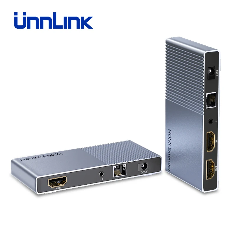 Unnlink 60 м HDMI удлинитель петля RJ45 передатчик стабильность поддержка FHD 1080P@ 60 Гц CAT6/CAT7 TX/RX сетевой HDMI сплиттер удлинитель