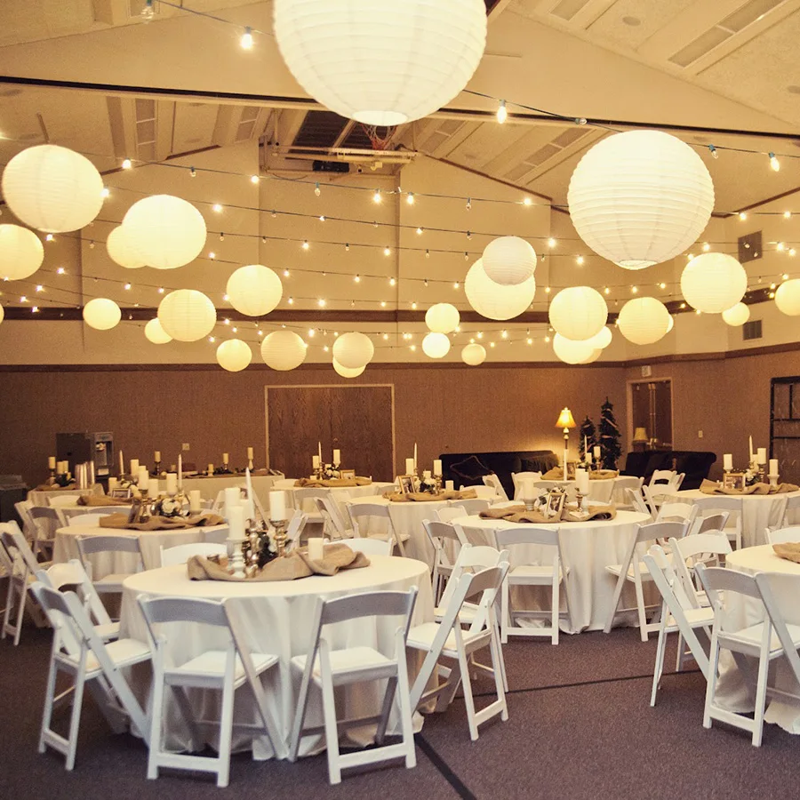 Chinese Paper Ball Lampion 20pcs/Lot 4-12 inch Mix Size Hanging White Wedding Decoration Paper Lanterns Lampshade Party Decor for paper lantern