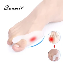 

Siliconeoe Separator for Big Toe Bunion Splint Hallux Valgus Orthosis Correction Overlapping Spreader Foot Protector Inserts Pad