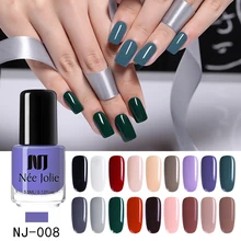 Одноцветный лак для ногтей NEE JOLIE, Быстросохнущий лак для ногтей, серое кофейное покрытие, Блестящий лак для ногтей DIY 3,5 мл
