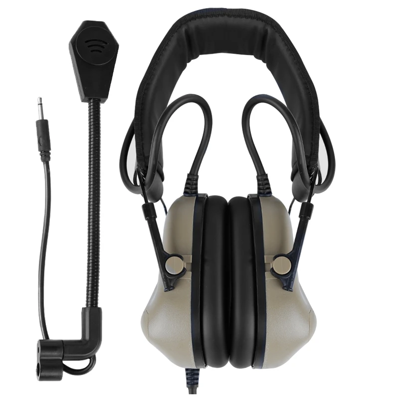 Tactical) Headphone Noise Cancellation Pickup Headset Hunting Shooting Game Accessories