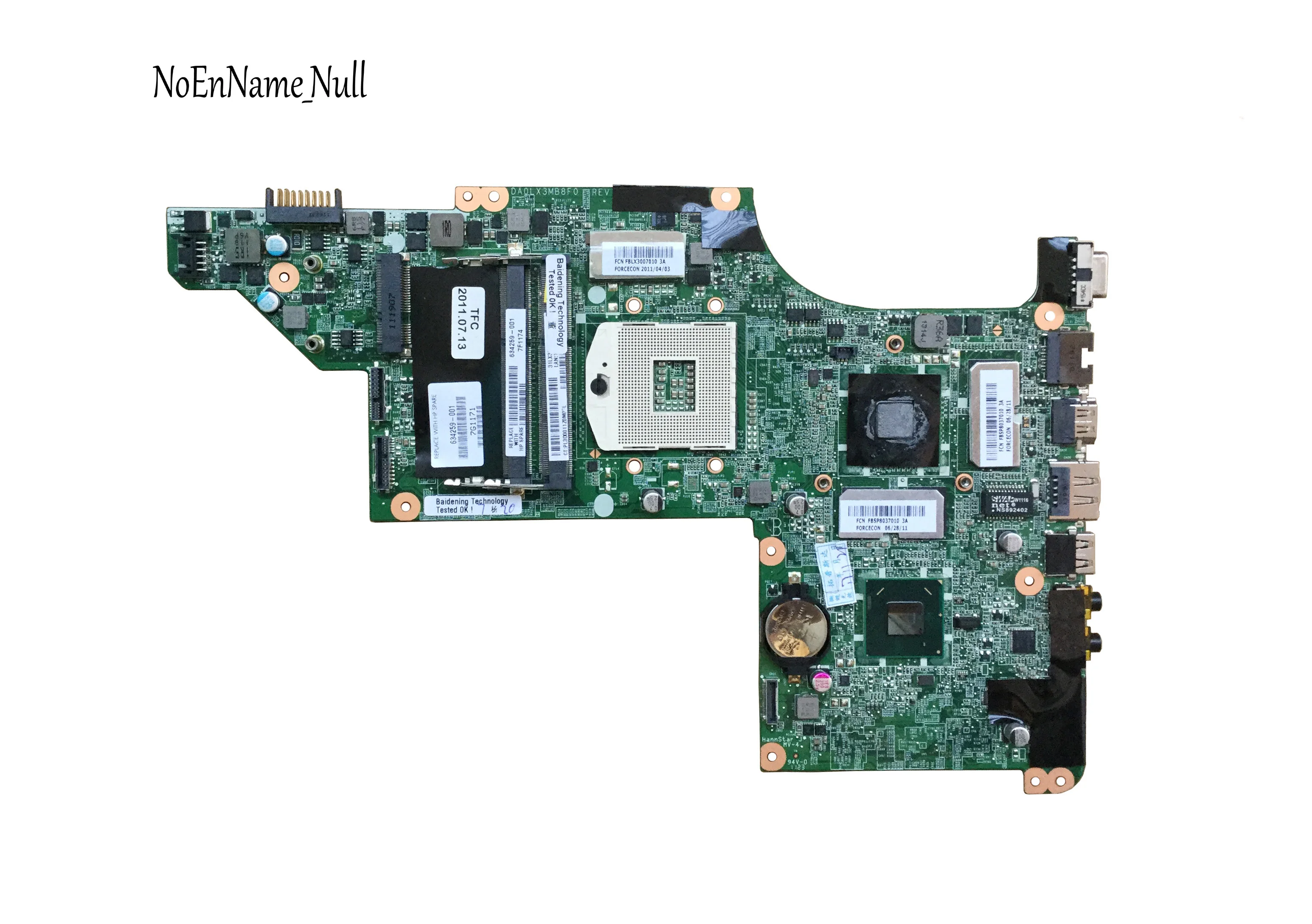 Best Price 634259-001 FOR HP PAVILION DV7-4000 DV7T-5000 DV7-5000 NOTEBOOK for HP DV7 DV7-4000 laptop motherboard 6570/1G 100% Tested