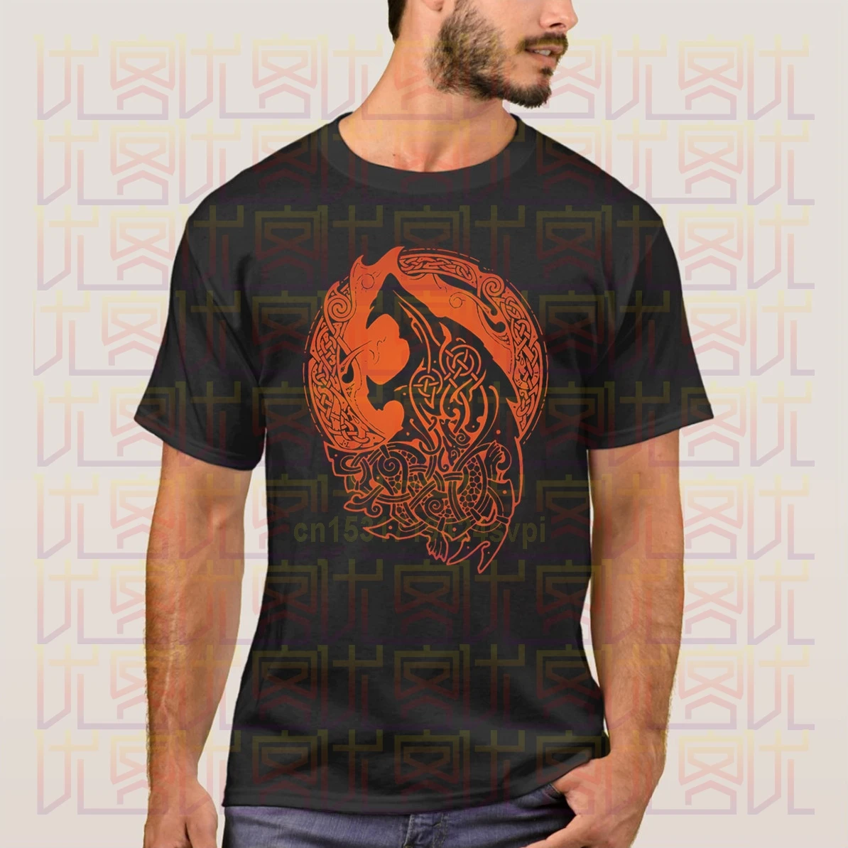 Newest 2020 Summer Viking Fenrir Loki's 100% Cotton Streetwear T Shirt Present Homme Tops Tees S-4XL Men and Women Print | Мужская