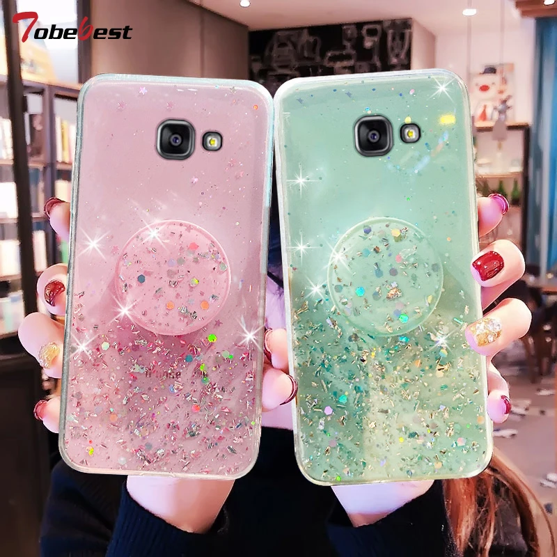 gemelo de cúbico Silver Foil Phone holder case For Samsung Galaxy j7 Prime Coque Bling  Glitter Soft Silicone Stand Cover _ - AliExpress Mobile