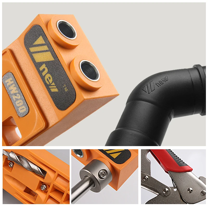 ￡10.86 Woodworking Inclined Hole Locator Puncher Locator Pocket Hole Jig Kit