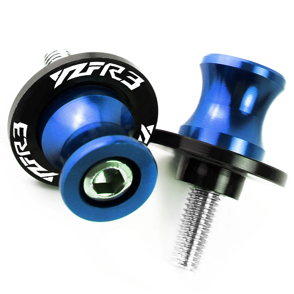6MM Blue 6 мм для YAMAHA R3 YZF R3 YZF-R3 MT-03 YZFR3 маятник Слайдеры Катушки Паддок стенд шпульки с поворотным механизмом - Цвет: 6MM Blue