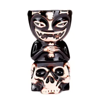 

520ml Ceramic Tiki Mugs Cocktail Cup Beer Beverage Mug Wine Ceramic Beverage Vessel Funny Art Crafts For Bar Kitchen Cafe