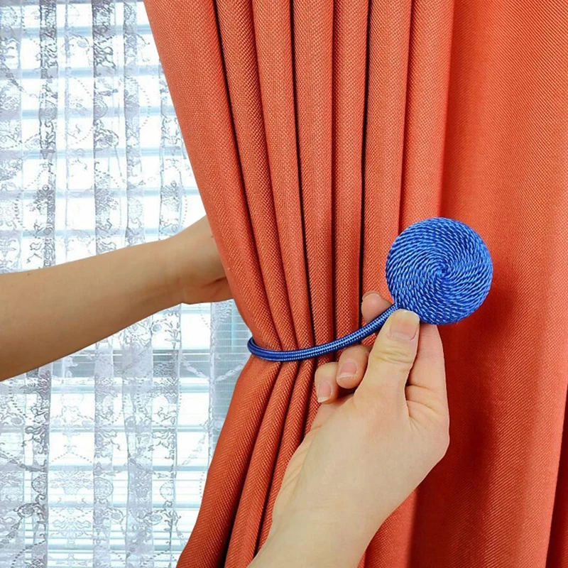 Magnetic Curtain Tieback Clip 1Pc Room Accessories Curtains Holder Buckles Rope Strap Home Decor For curtain accessories,curtain tiebacks