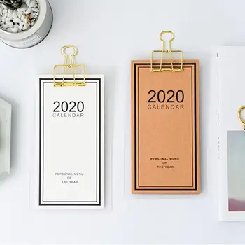 

NEW 2020 Menu Style Calendar DIY Desk Calendar Small Wall Schedule Simple Innovative Custom Manager Planner Stationery #N
