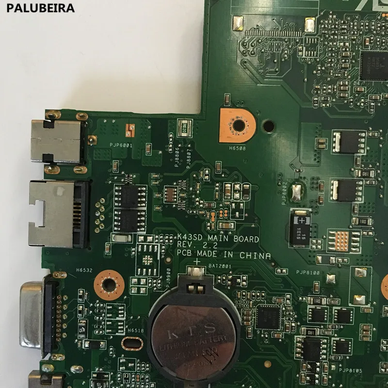 Материнская плата PALUBEIRA HM65 USB3.0 REV 2,2 для ASUS K43SD K43E Материнская плата ноутбука K43E Материнская плата K43SV K43SJ тест 100