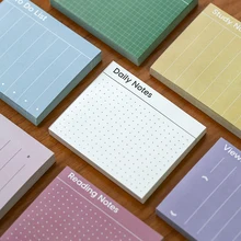 Mini notas básicas de Color para lectura de estudio, lista de uso diario para hacer compras, 80 hojas, Bloc de notas, Oficina de estudiante de la escuela, F138