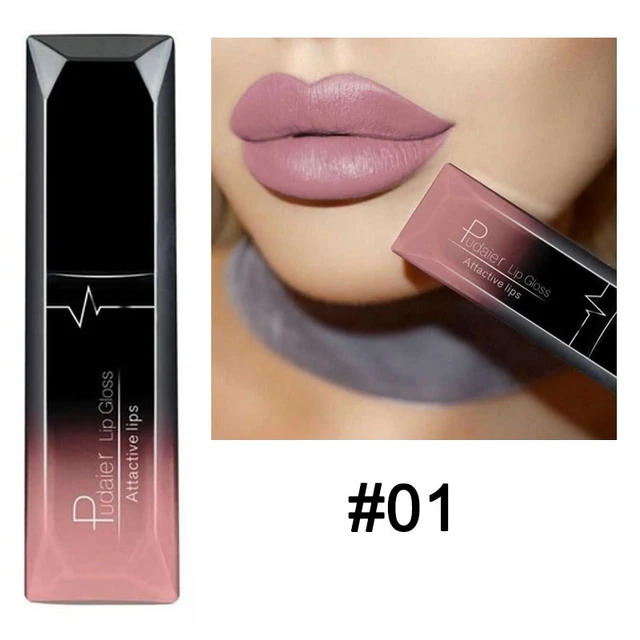 Waterproof Nude Matte Velvet Glossy Lip Gloss Lipstick Lip Balm Sexy Red Lip Tint 21 Colors Women Fashion Makeup Christmas Gifts 01