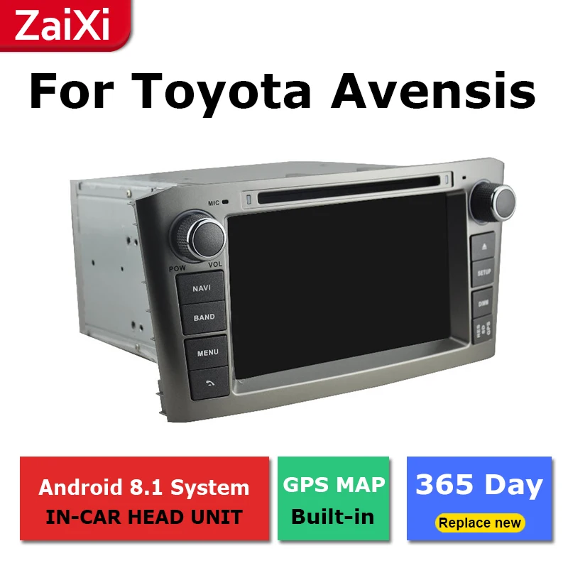 

ZaiXi 2Din For Toyota Avensis 2003~2009 Car Android Radio Multimedia Player GPS Navigation IPS Screen HiFi WiFi BT