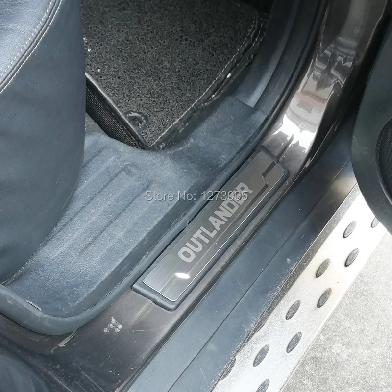 Для Mitsubishi Outlander 3 2013 2017 2018 2019 Нержавеющая Накладка на порог Защитная аксессуары