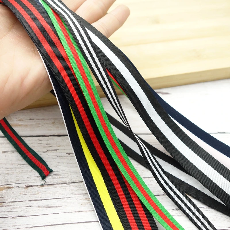 3/4" 20mm 5m striped ribbon garment accessories decorative stripes decorative belt