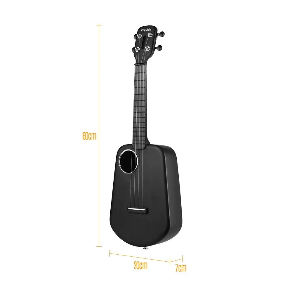  Populele 2 LED Smart Ukulele Concert Soprano 4 Strings 23 Inch Acoustic Electric Guitar from Xiaomi