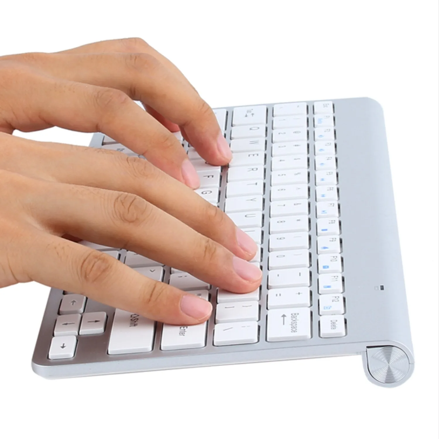 Mini Wireless Keyboard And Mouse Combo Kit Keypad Ultra-Slim Portable Multi-media Mouse Keyboard For Laptop Mac Desktop PC TV-1
