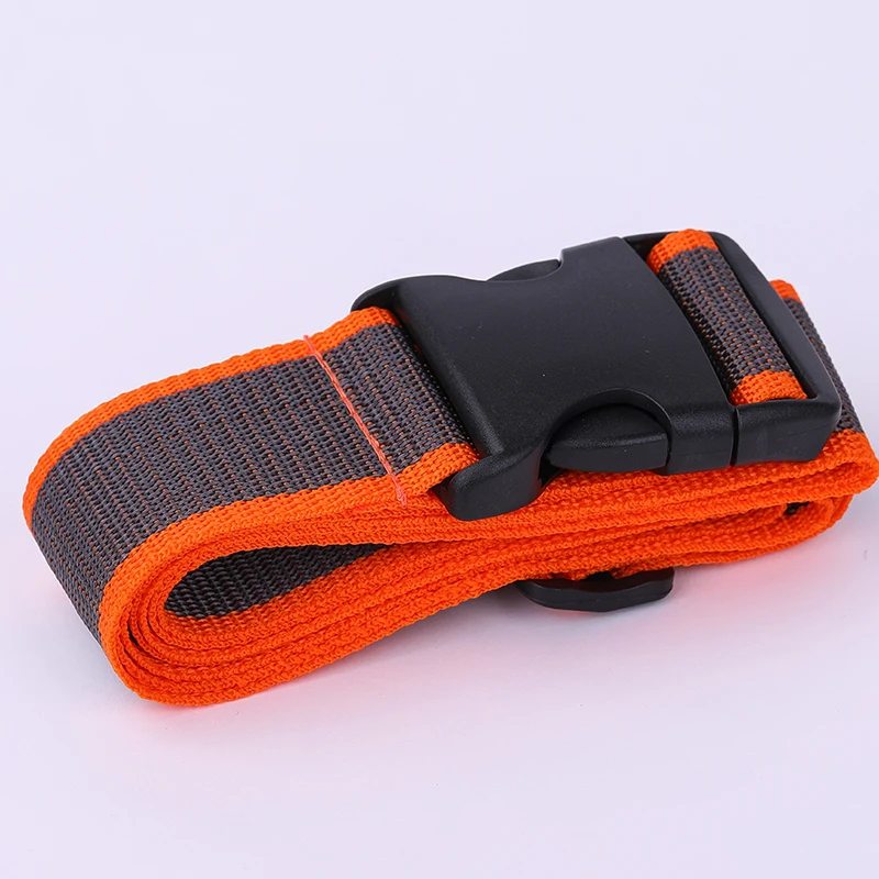 Gray orange Багажный ремень, перекрестный ремень, регулируемый, 200 см, Дорожный чемодан, полиэстер, 3 цифры, замок с паролем, багажный ремень, ремни - Цвет: Gray orange