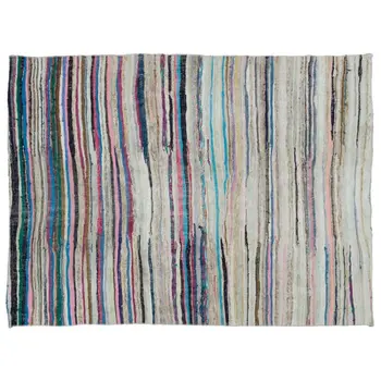

Handmade Multicolor Vintage English Striped Rug Area Rug 180x243 Cm-5'11''X7'12''