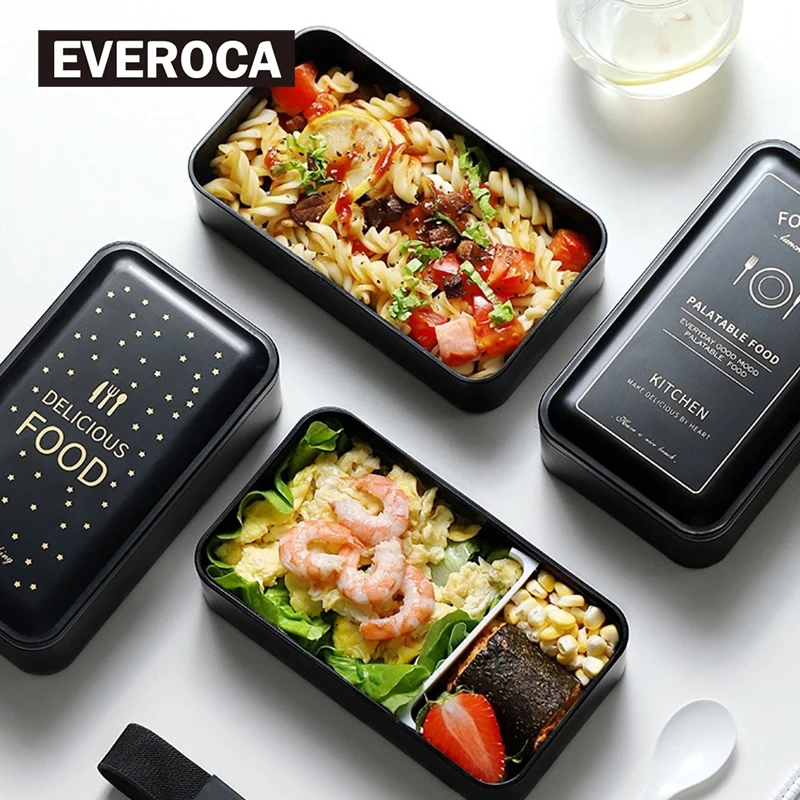 Японский Ланч бокс для микроволновой печи Bento детский из пшеничной соломы герметичный детей школьный