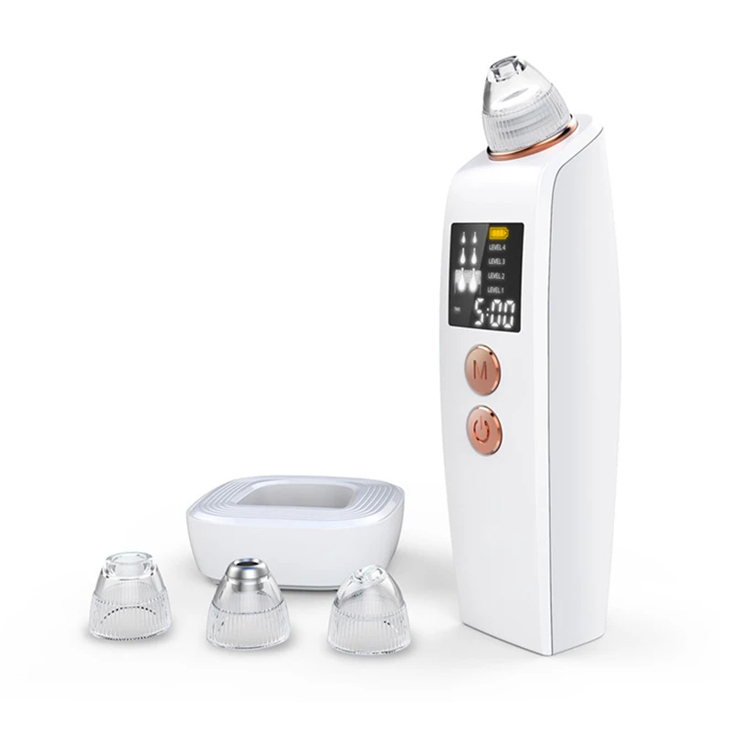 AOKO Blackhead Remover Wireless Charging Face Deep Pore Cleaner Exfoliating Acne Pimple Removal Blackhead Vacuum Suction Device 4