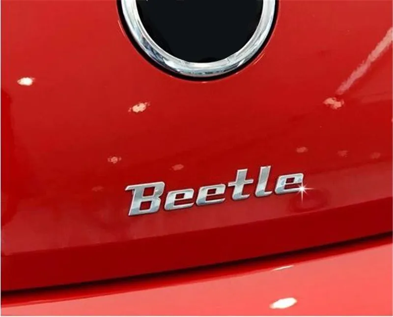 [Новинка] 2 шт. автомобильный Стайлинг 15*2 см ABS Bettle эмблема задний багажник значок
