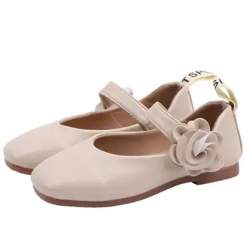 

Girls Leather Shoes Princess Spring Autumn Pu Children's Shoes Lightweight Soft Bottom Kids Sneakers