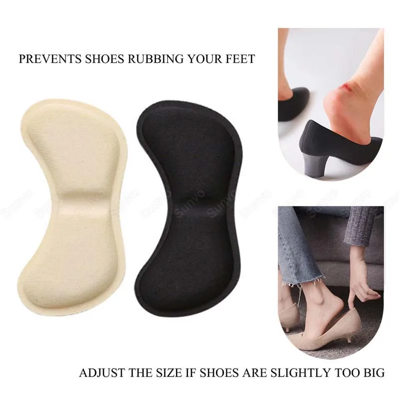 5 pair Heel Grippers Sponge Shoe Grips Anti Slip Liner Pad Self Adhesive Cushion 