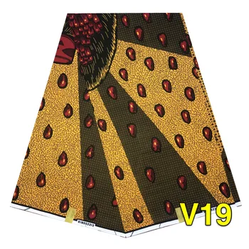 

RONVITAL TEXTILE WAX PRINT FABRIC 100% COTTON DIY MATERIAL ANKARA FABRIC 6 YARDS/PCS FREE SHIPPING LADY CLOTH