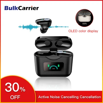 

ANC Bluetooth Earphones Active noise cancelling earphones LED Display wireless in-Ear gaming pc in ear monitor TWS наушники