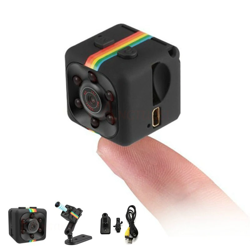 1080P sq11 Mini cámara HD Sensor visión nocturna videocámara movimiento DVR Micro Cámara deportiva DV cámara pequeña cámara 11|Mini videocámaras| -