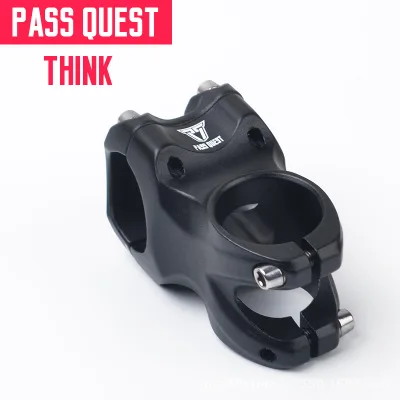 Pass Quest 31,8 мм 28,6 мм велосипедный стержень 0 градусов 45 мм сплав для горного велосипеда для ENDURO/DJ/AM/FR/DH MTB Запчасти для велосипеда - Цвет: black