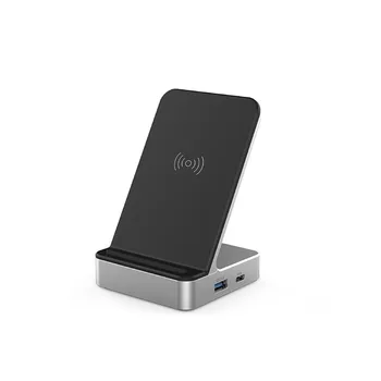

Universal 3-In-1 Qi Wireless Charger Vertical Fast Charger For IPhone USB Charger 10W Power Charging For Smart Phones Ect